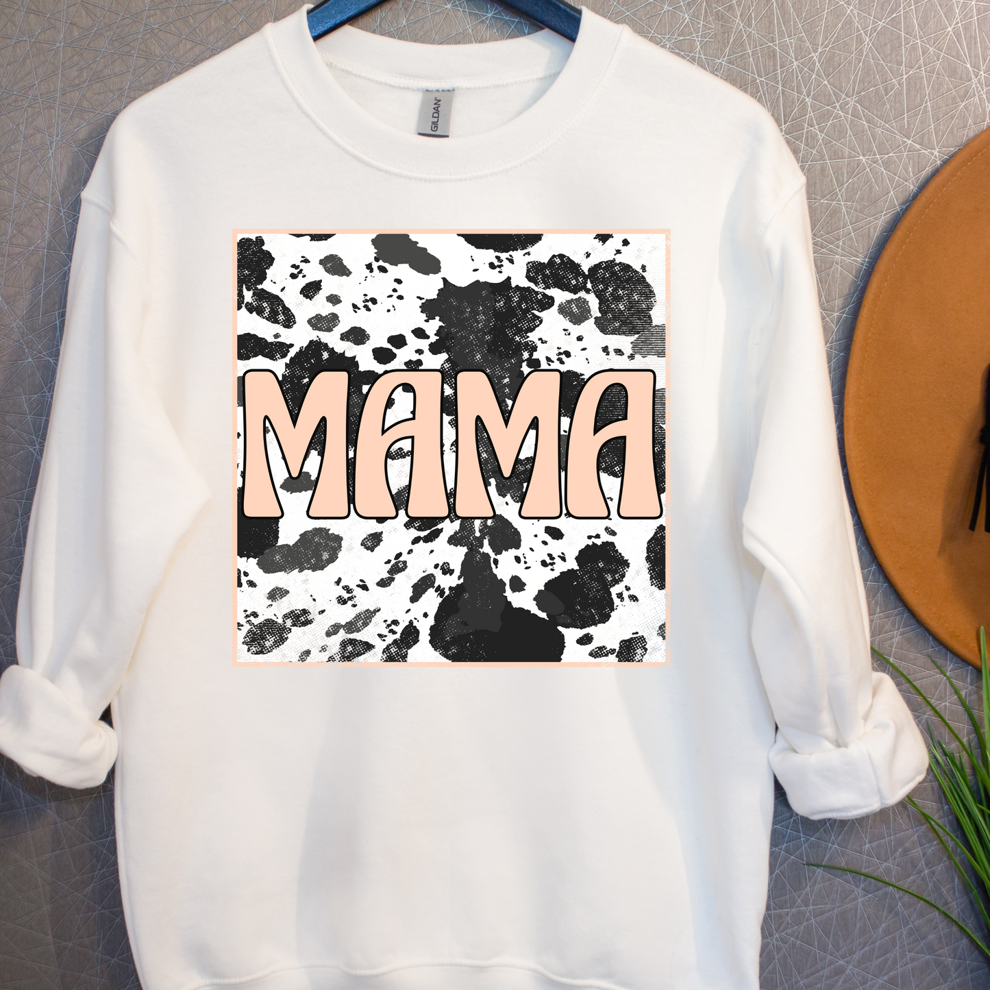 Mama Cow Print Box - DTF Transfer