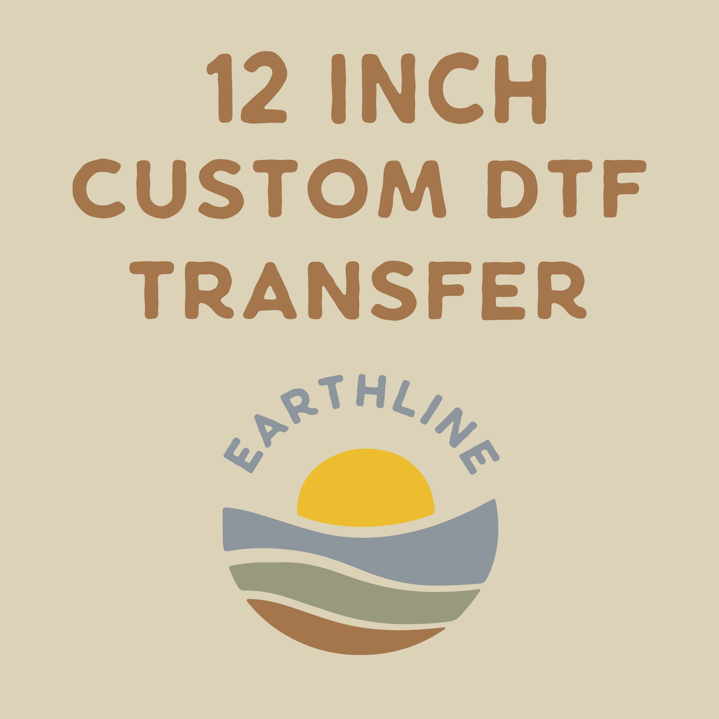 12 inch Custom DTF Transfer