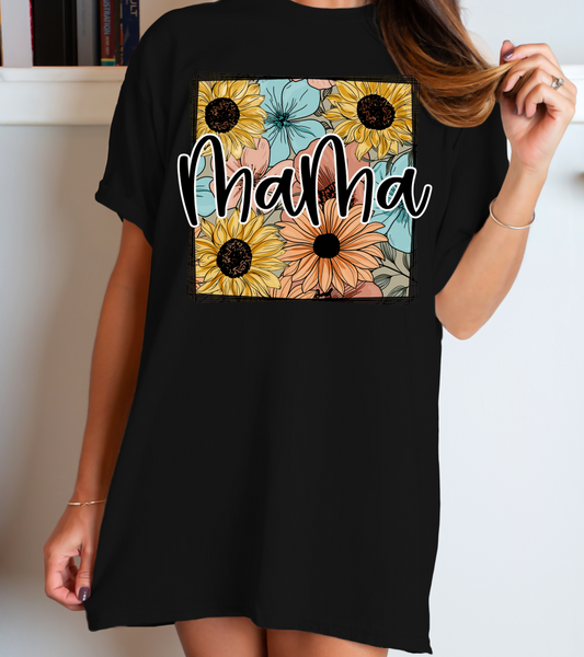Pastel Floral Box Mama - DTF Transfer