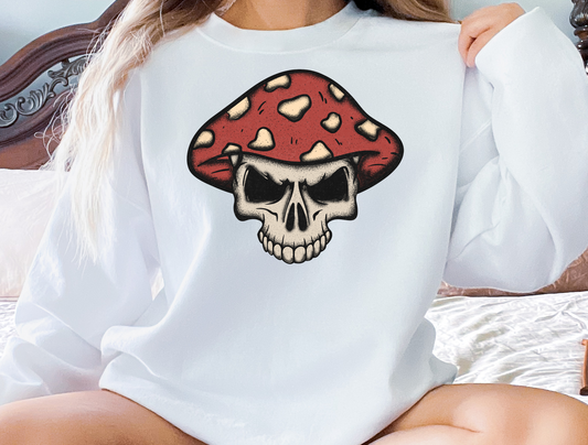 Mushroom Skull DTF Transfer