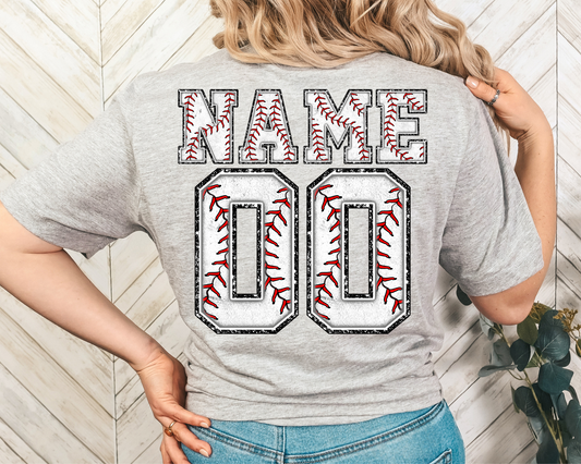 Chennile Baseball Name & Number