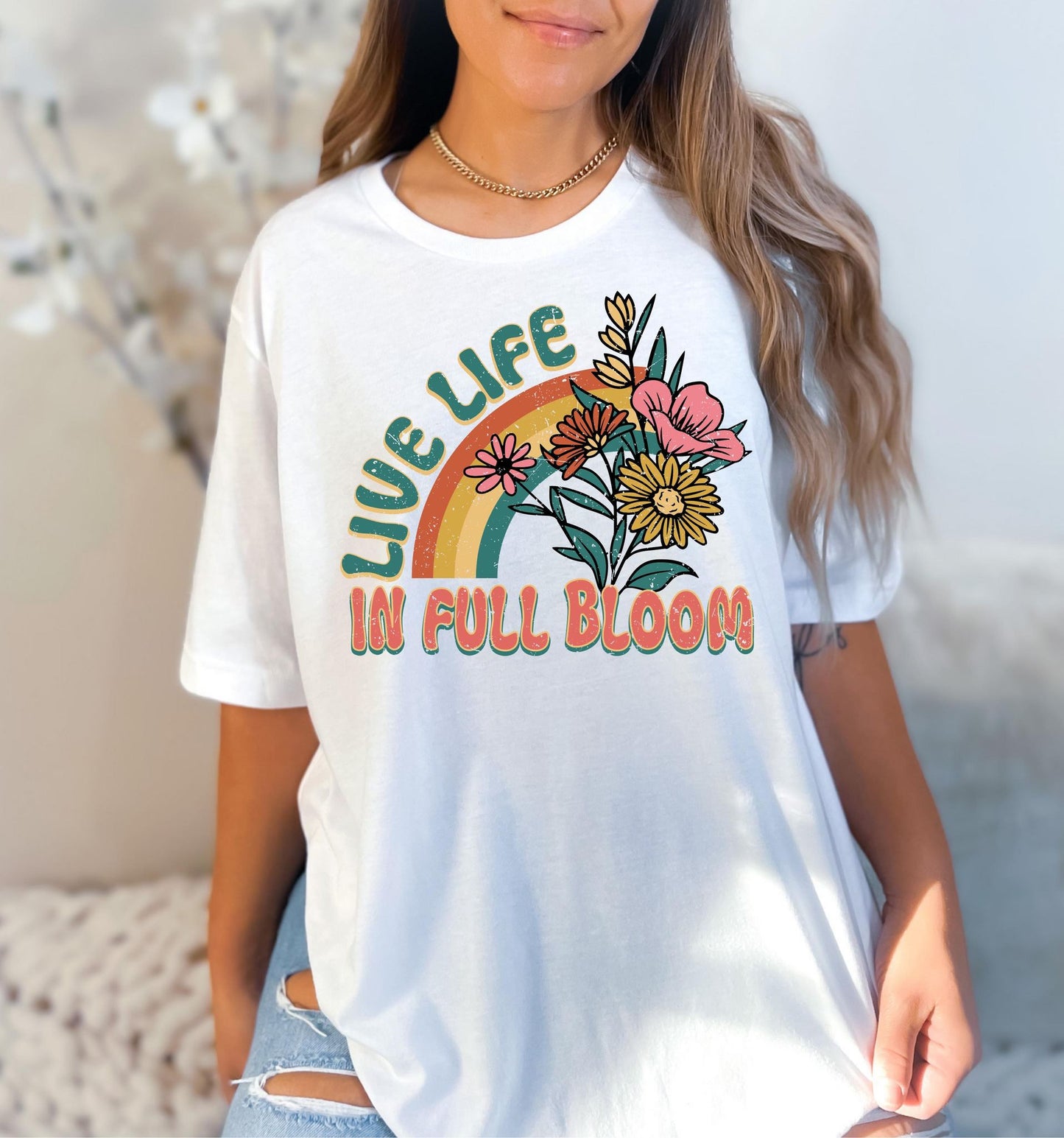 Live Life in Full Bloom Rainbow