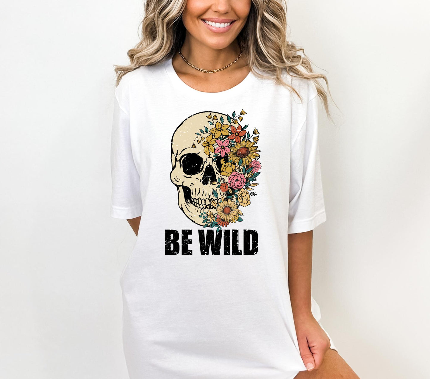 Floral Skull Be Wild