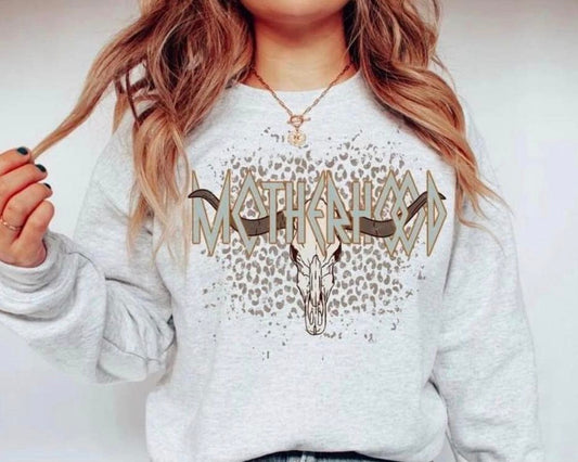 Motherhood Leopard Bull Skull - DTF Transfer