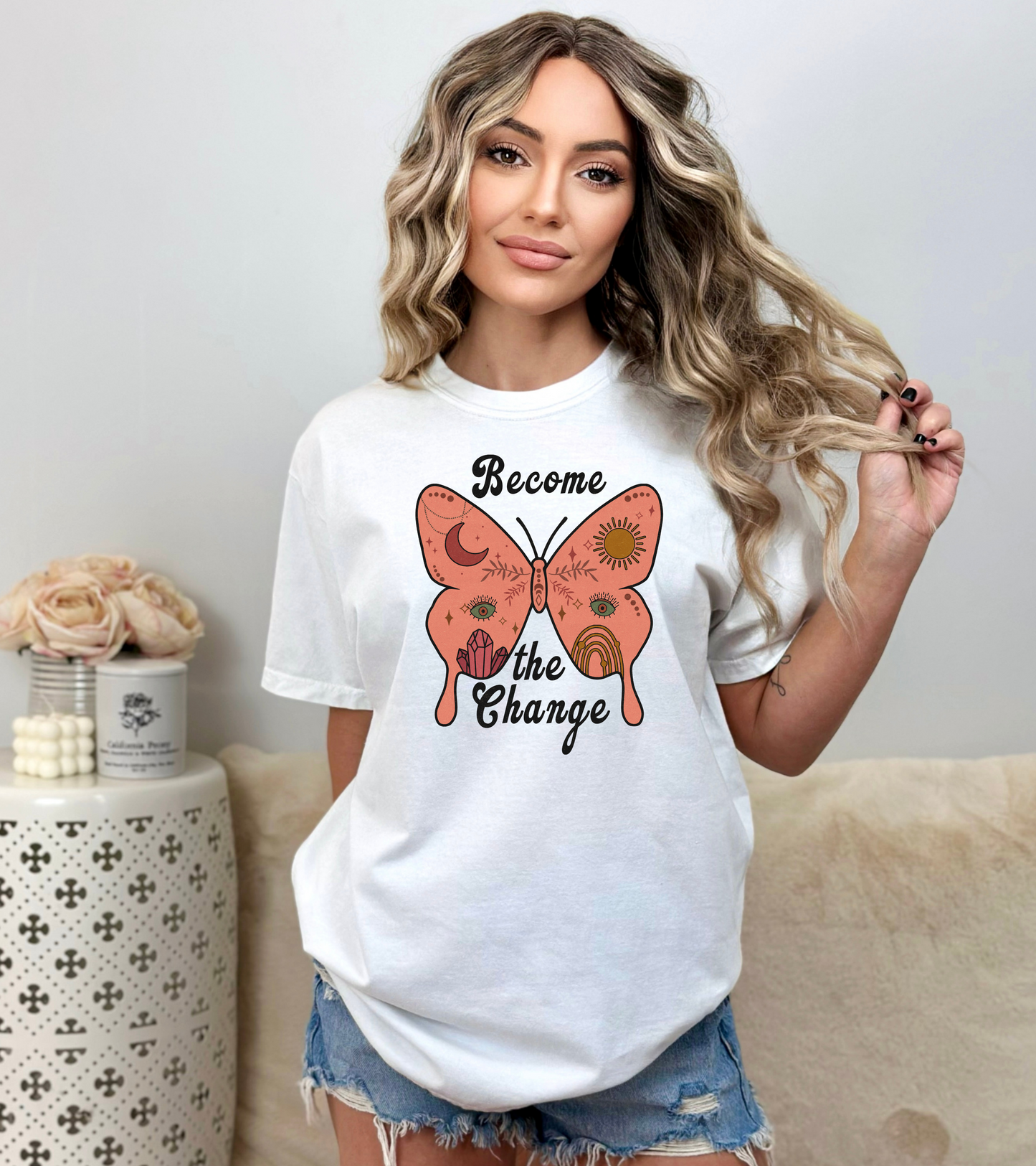 Become the change Boho Butterfly
