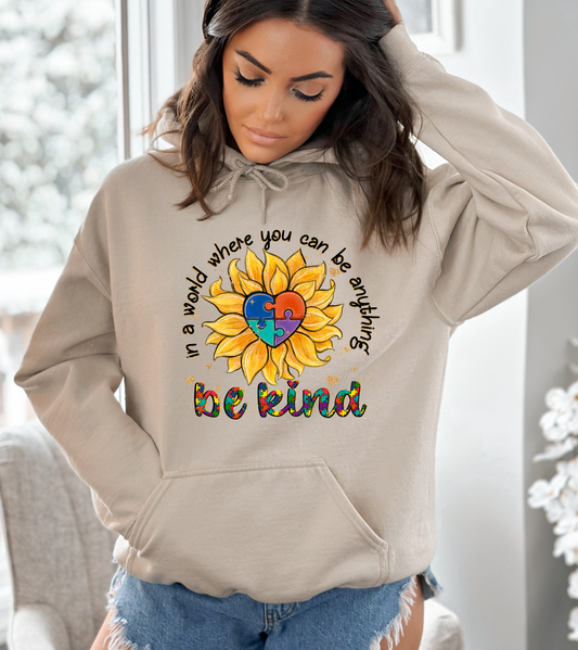 In a world where you can be anything be kind - DTF Transfer