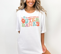 North Carolina Outer Banks Retro Wavy DTF Transfer