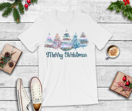 Merry Christmas Sparkle Glitter DTF Transfer