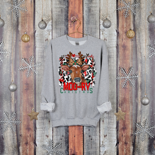 Moo-ry Christmas DTF Transfer