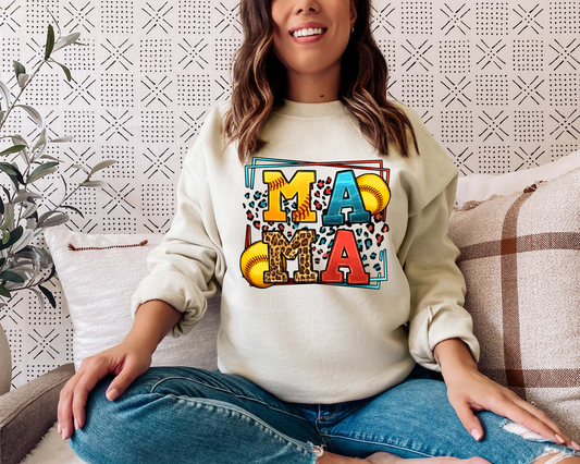 Mama Softball DTF Transfer