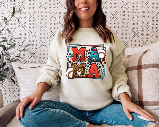 Mama Baseball DTF Transfer