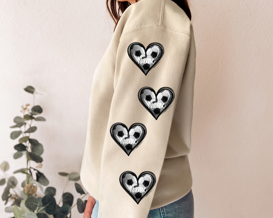 Individual Soccer Hearts -  DTF Transfer