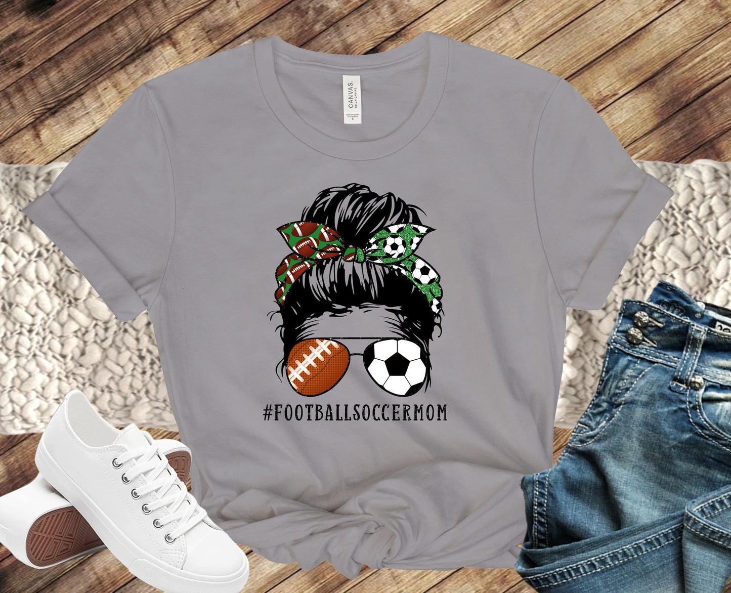 Football & Soccer Mom Messy Bun