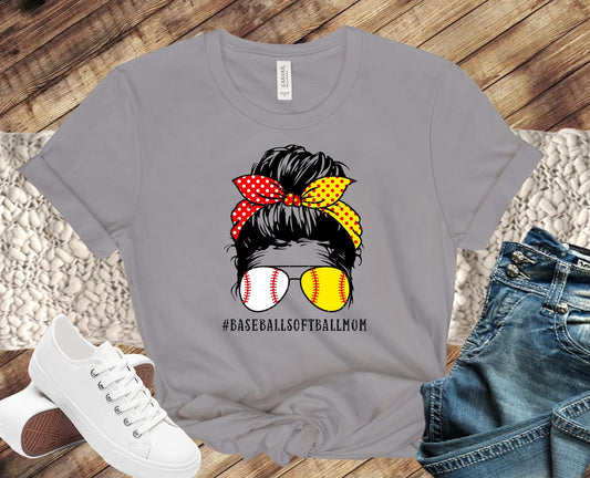 Baseball & Softball Mom Messy Bun