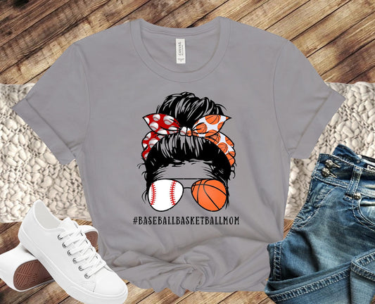Baseball & Basketball Mom Messy Bun