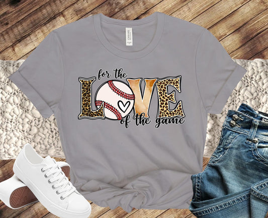 For the Love of the Game Leopard Baseball