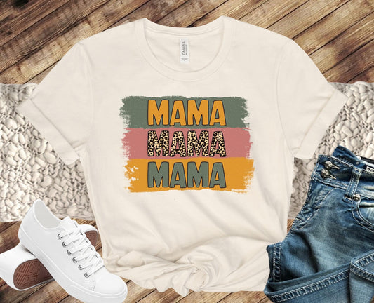 Brush Stroke Leopard Mama