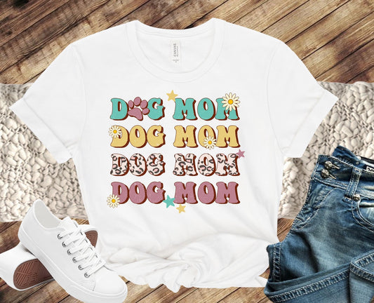 Leopard Stacked Dog Mom