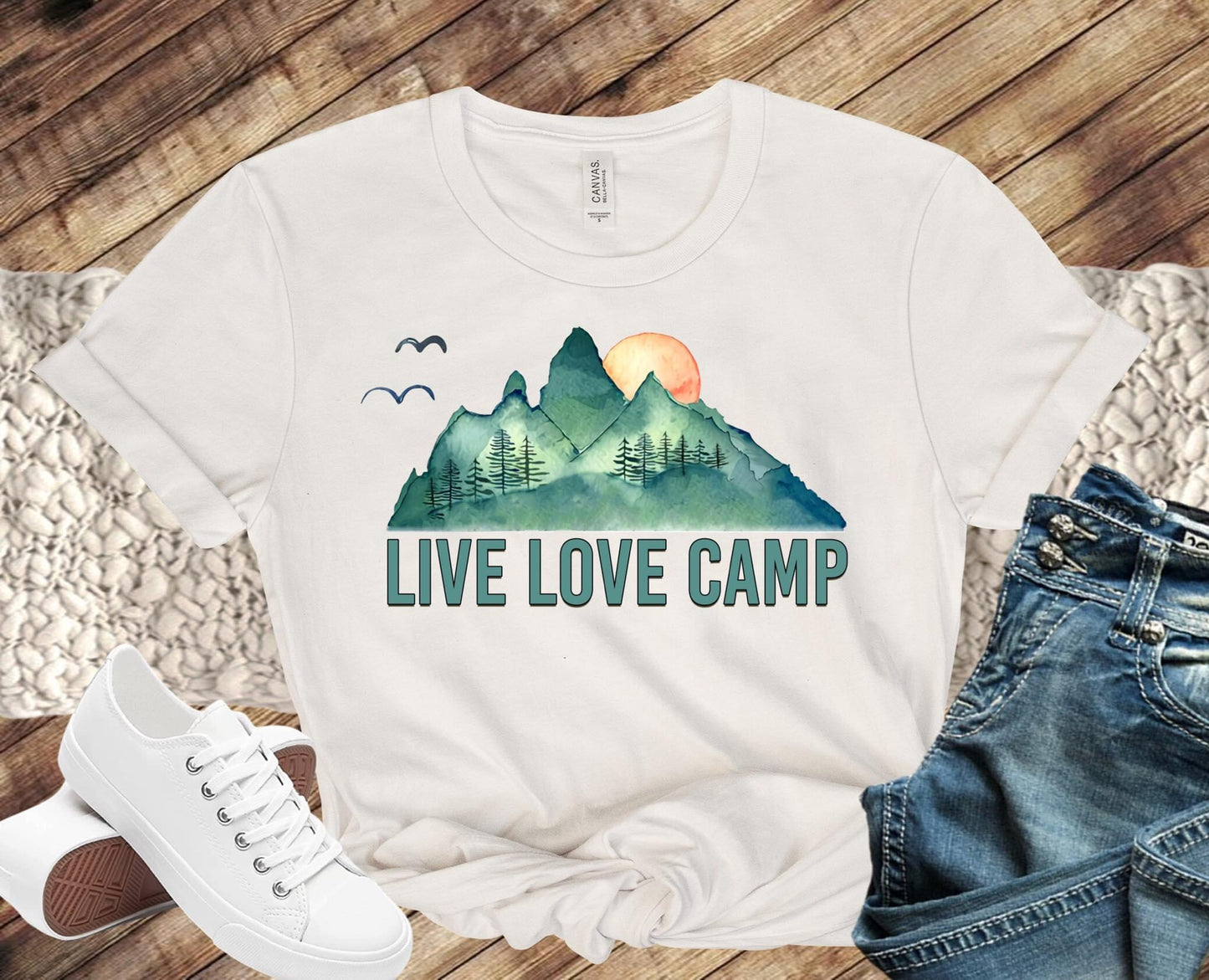 Mountain Sunset Live Love Camp