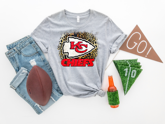 KC Chiefs Glitter -  DTF Transfer