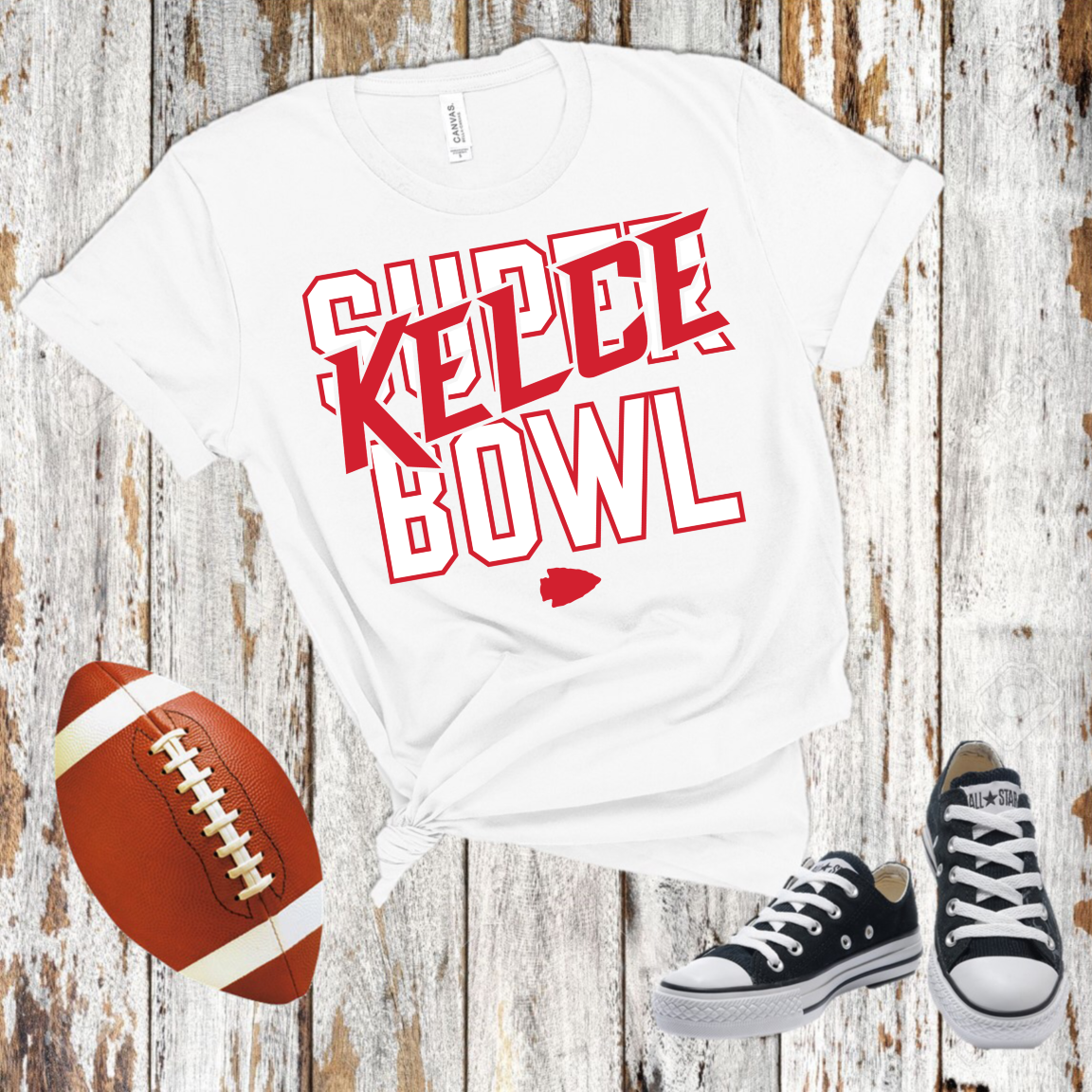 Kelce Bowl Red & White -  DTF Transfer