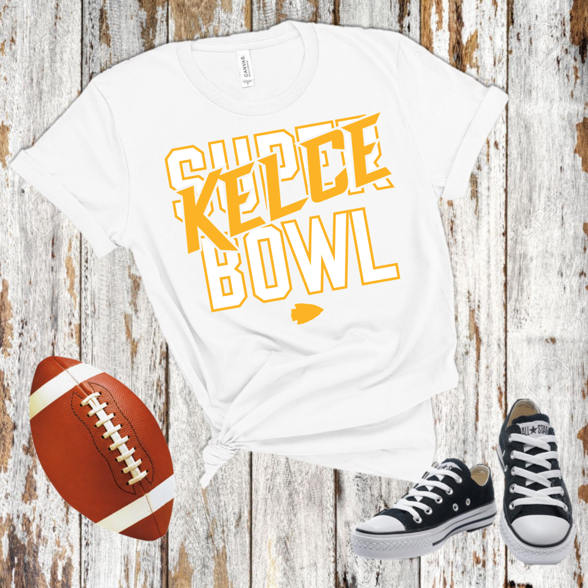 Kelce Bowl Yellow & White -  DTF Transfer
