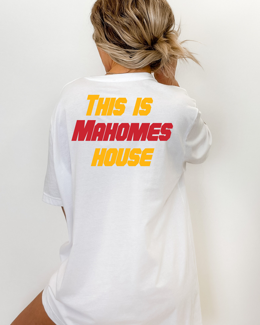Red & Yellow This Is Mahomes House -  DTF Transfer