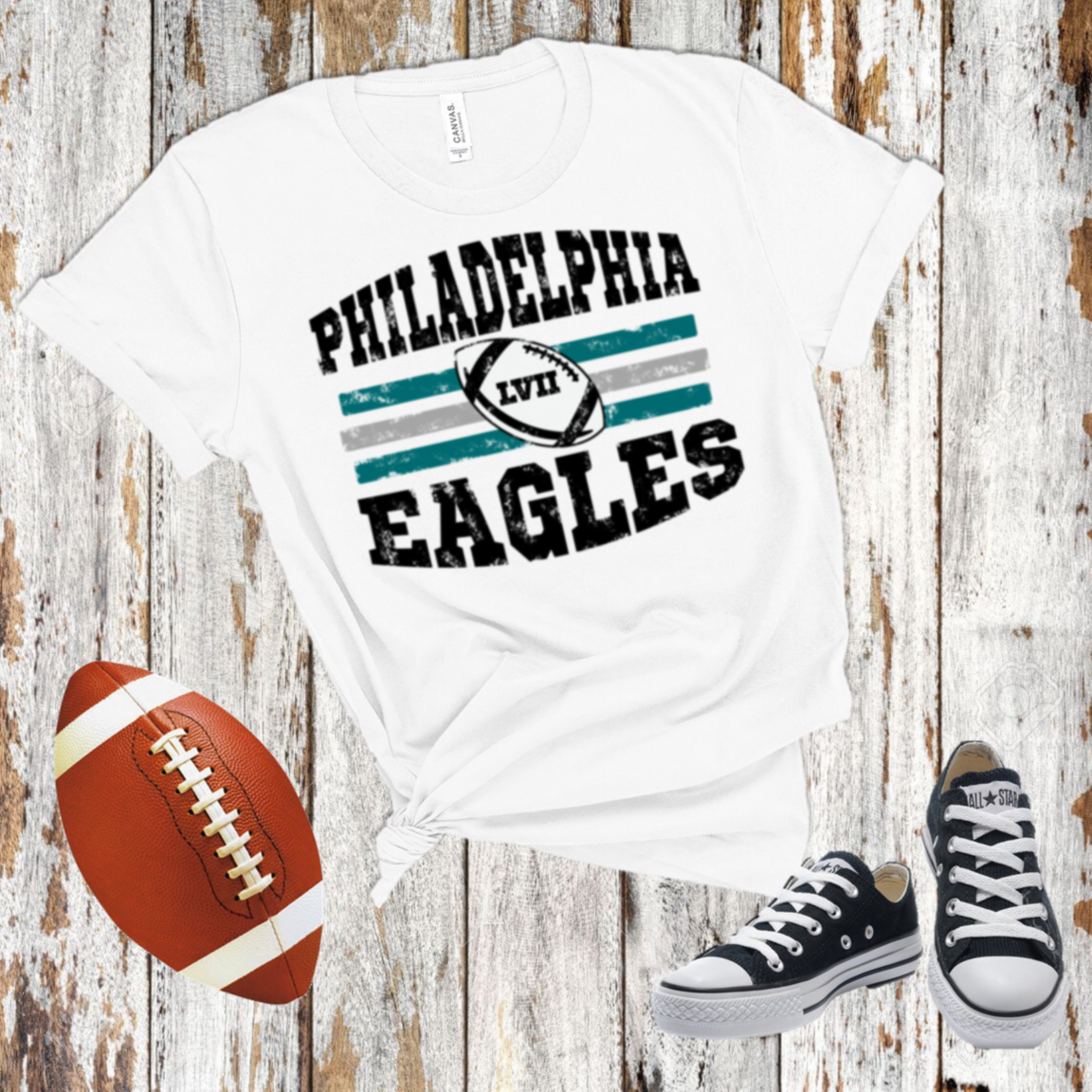 Distressed Philadelphia Eagles LVII -  DTF Transfer