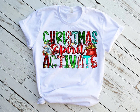 Christmas Spirit Activate DTF Transfer
