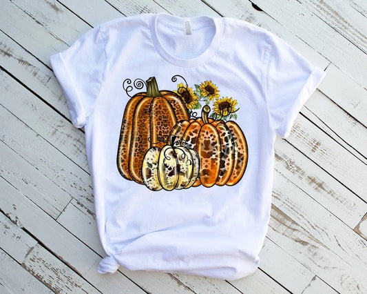 Fall Pumpkins Cowhide DTF Transfer