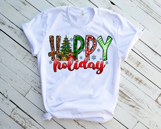 Happy Holidays DTF Transfer