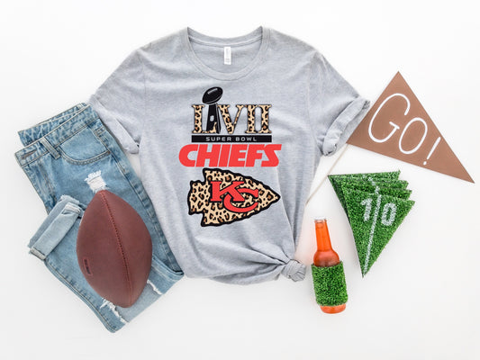 Leopard LVII Super Bowl Chiefs KC DTF Transfer
