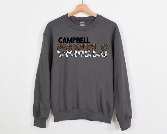 Leopard School Name Mascot Soccer Font - DTF Transfer