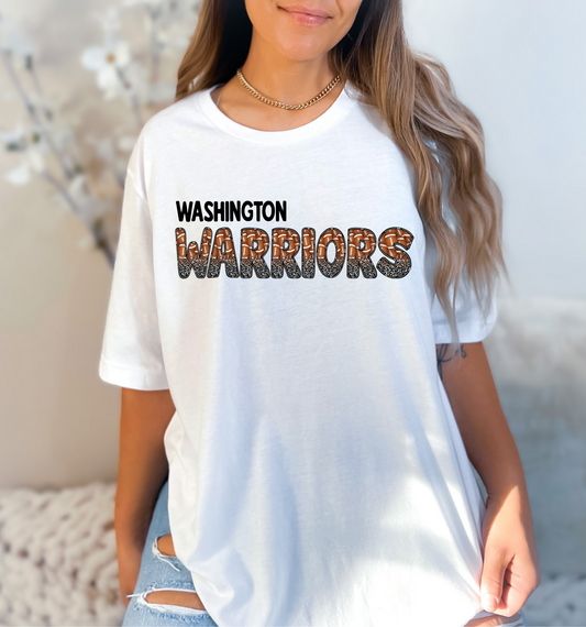 Leopard School Name Mascot Football Font - DTF Transfer