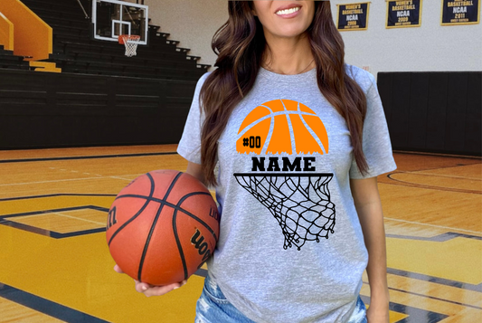 Personalized Basketball Name & Number - DTF Transfer