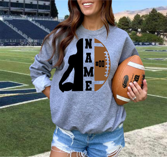 Personalized Football Name & Number - DTF Transfer