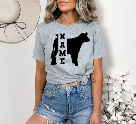 Personalized Cowgirl Heifer - DTF Transfer