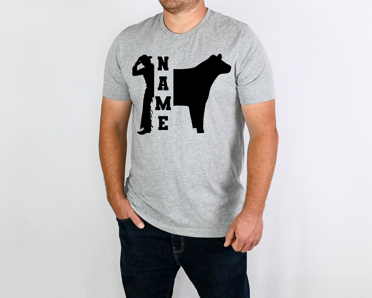 Personalized Cowboy Steer - DTF Transfer