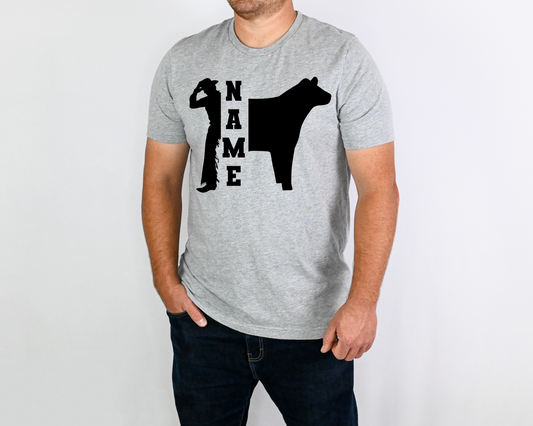 Personalized Cowboy Steer - DTF Transfer
