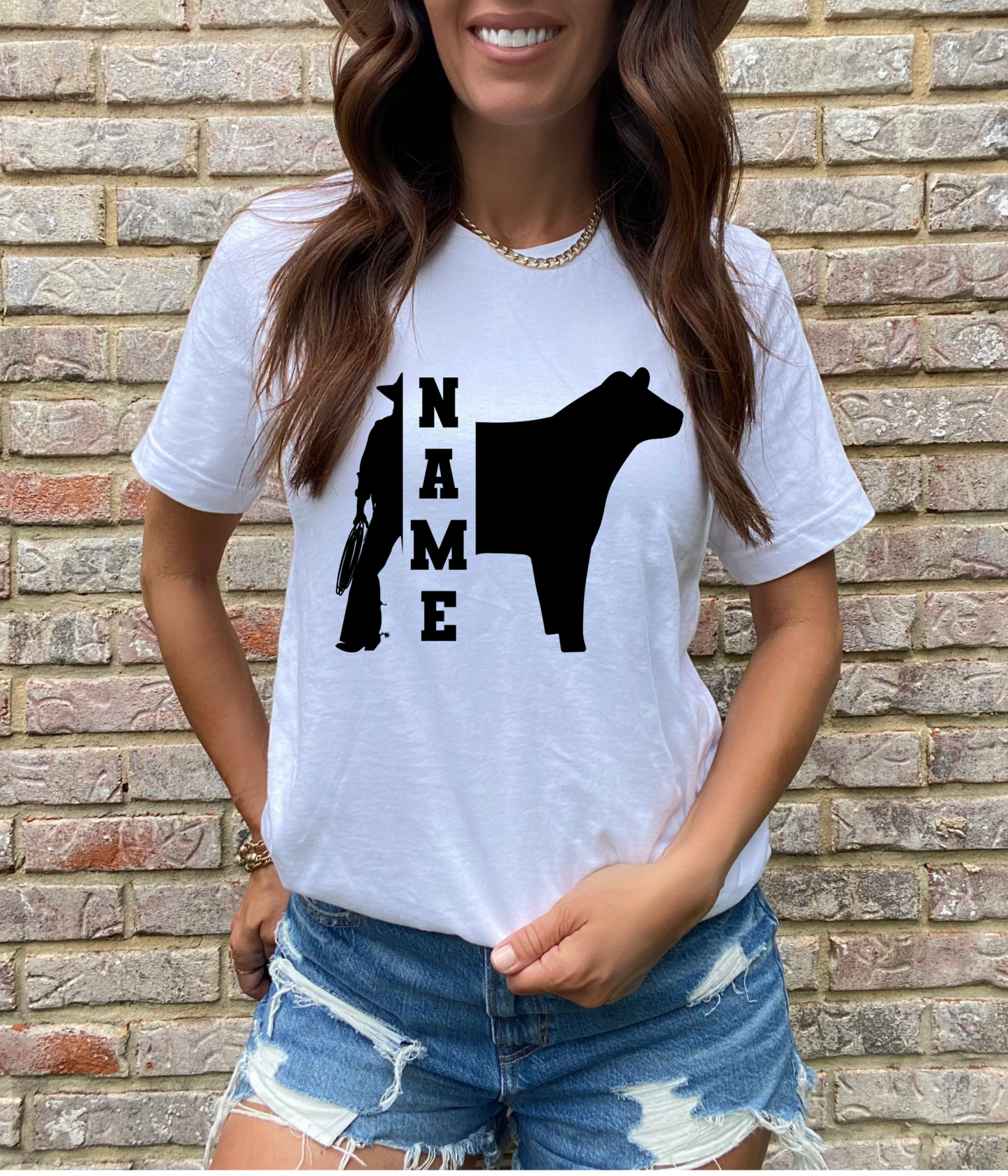 Personalized Cowgirl Steer - DTF Transfer