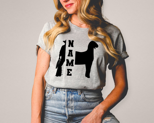 Personalized Cowgirl Sheep - DTF Transfer