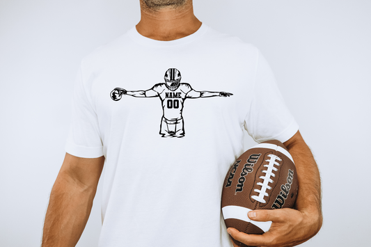 Personalized Football Player Name & Number - DTF Transfer