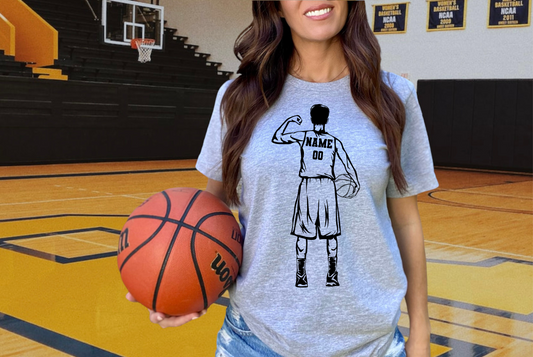 Personalized Boy Basketball Player Name & Number - DTF Transfer