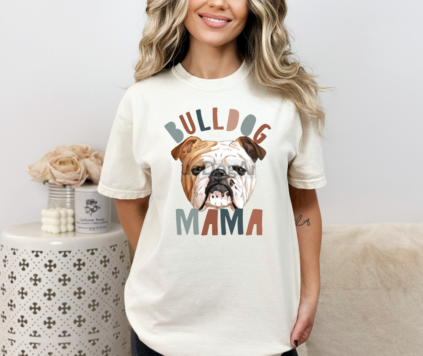 Bulldog Mama DTF Transfer