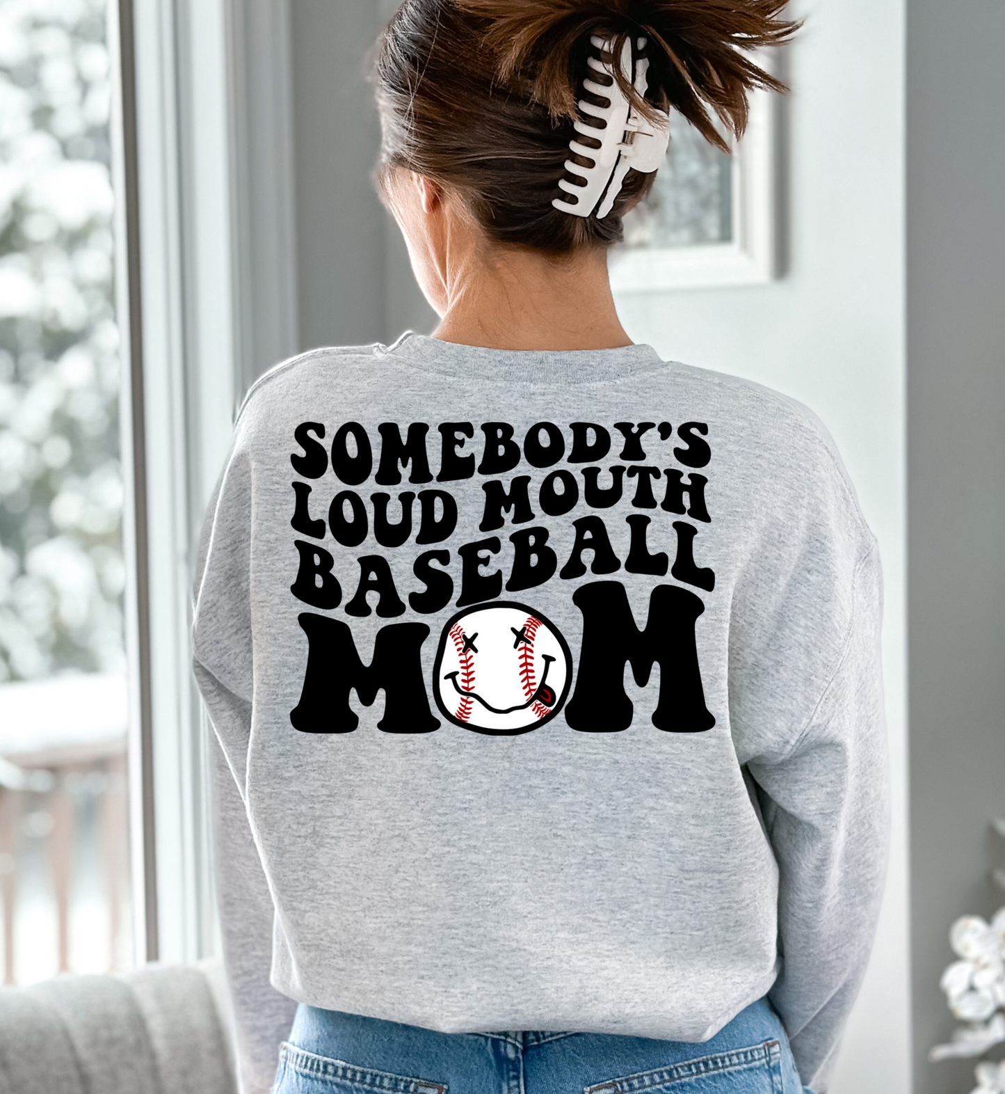 Somebody's Loud Mouth Baseball Mom - DTF Transfer