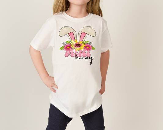 Mini bunny Ears Floral - DTF Transfer