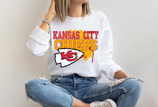 Kansas City Chiefs Splatter -  DTF Transfer