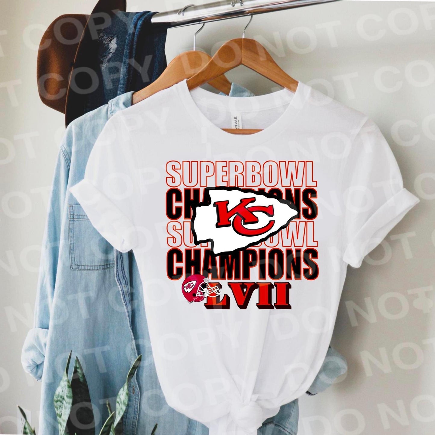 Superbowl Champtions repeat DTF Transfer