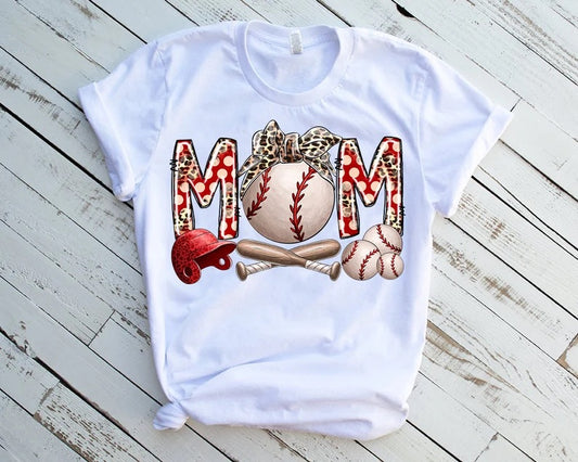 Leopard Bandana Polka Dot Baseball Mom DTF Transfer