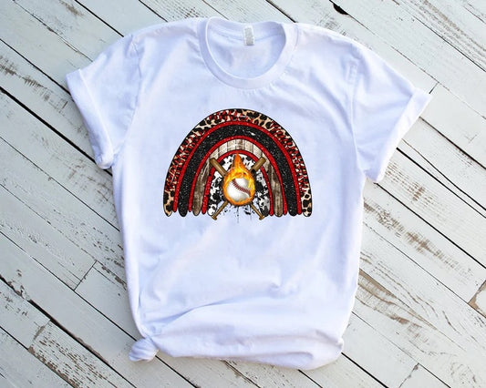 Baseball Rainbow DTF Transfer